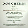 DON CHERRY / MALKAUNS