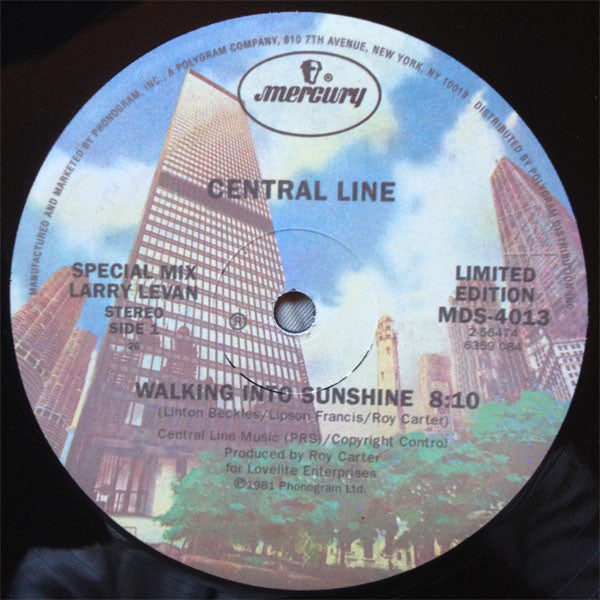 CENTRAL LINE / WALKING INTO SUNSHINE