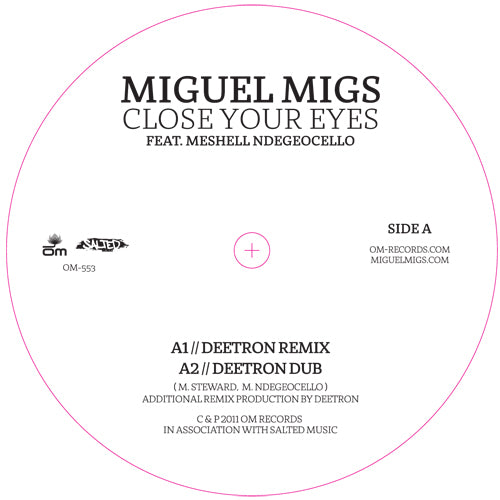 MIGUEL MIGS / CLOSE YOUR EYES-OSUNLADE REMIX