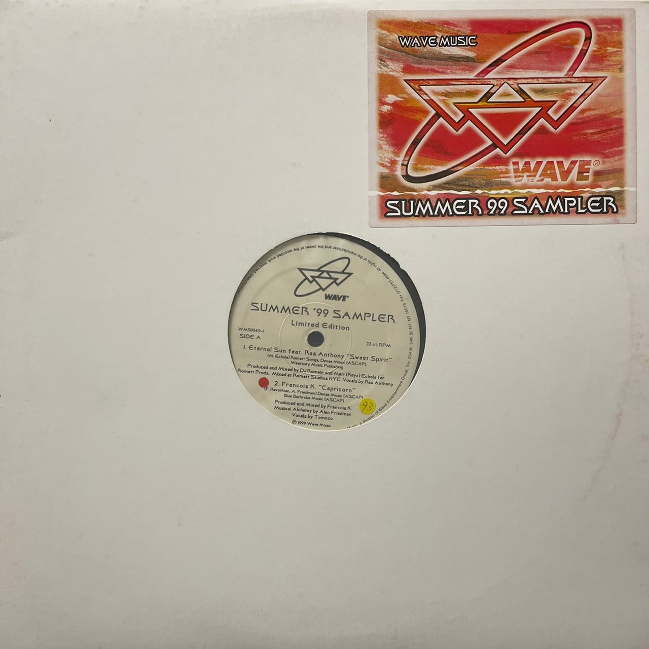 VA(FRANCOIS K.) / WAVE MUSIC SUMMER '99 SAMPLER (USED)