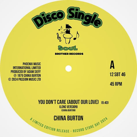 China Burton – You Don't Care About Our Love (RSD LIMITED)