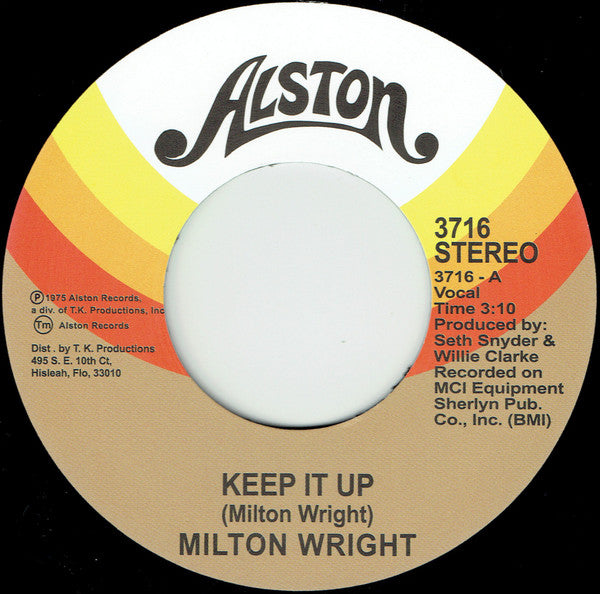 Milton Wright – Keep It Up