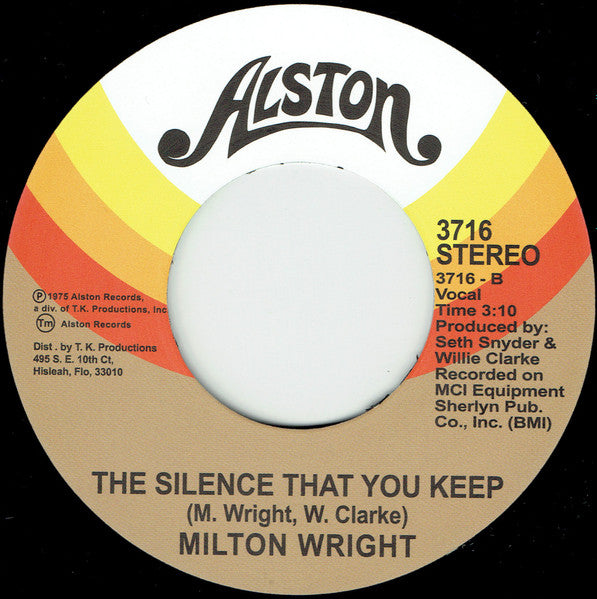 Milton Wright – Keep It Up