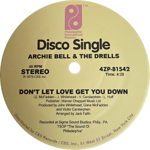 Archie Bell & The Drells - Tighten Up / Don't Let Love Get You Down