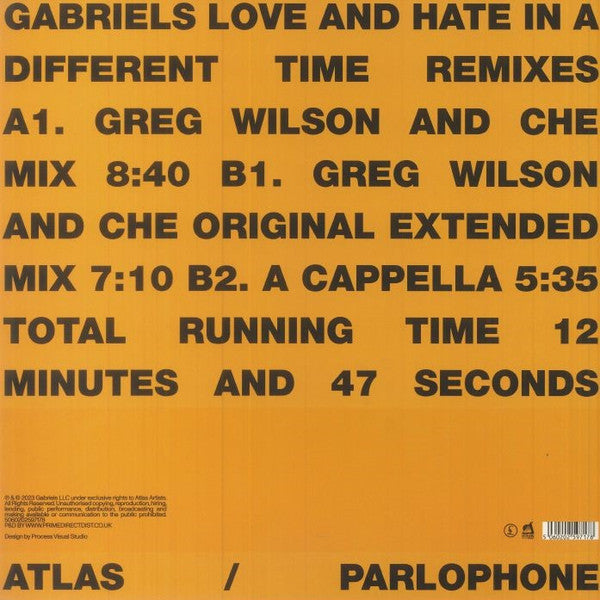 Gabriels – Love And Hate In A Different Time (Re-Mixes)