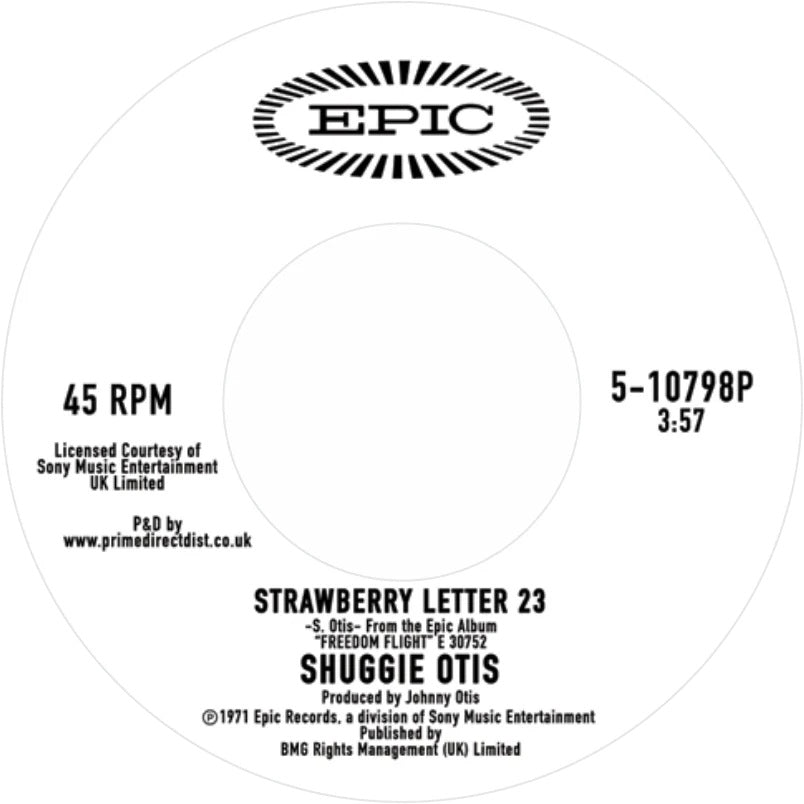 SHUGGIE OTIS / STRAWBERRY LETTER 23 / ICE COLD DAYDREAM (7 inch) -RSD LIMITED-