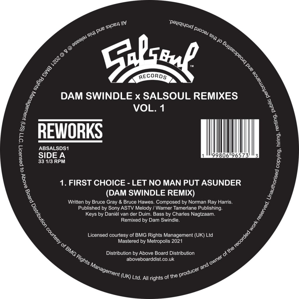 Dam Swindle – Dam Swindle x Salsoul Remixes Vol. 1