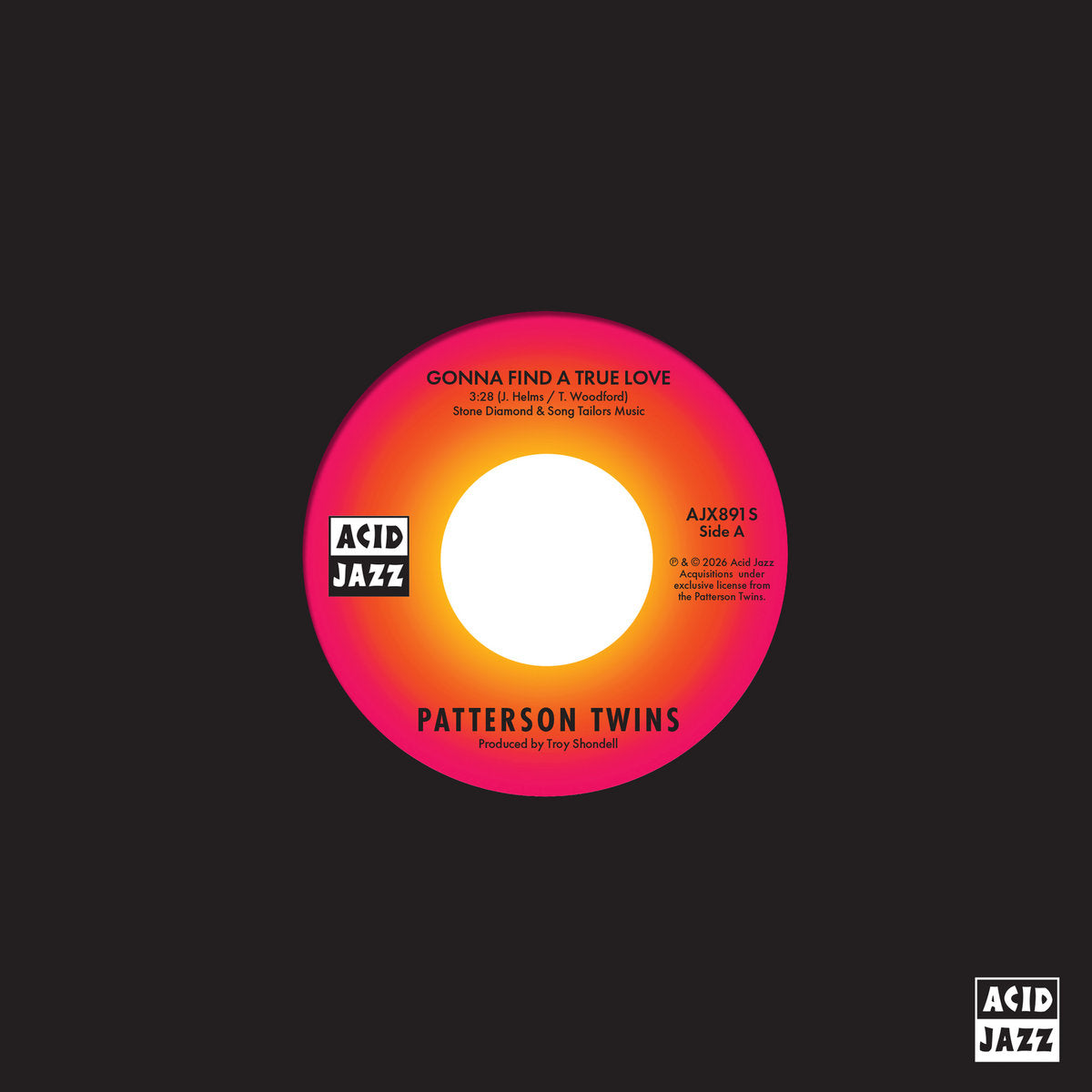 Patterson Twins - Gonna Find A True Love / How Long Must The Show Go On?【近日入荷予定】
