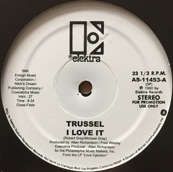 Trussel – I Love It / Yearning For Your Love