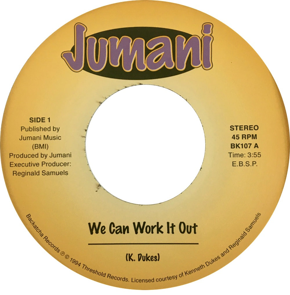 Jumani – We Can Work It Out / Give Me Your Love【近日入荷予定】