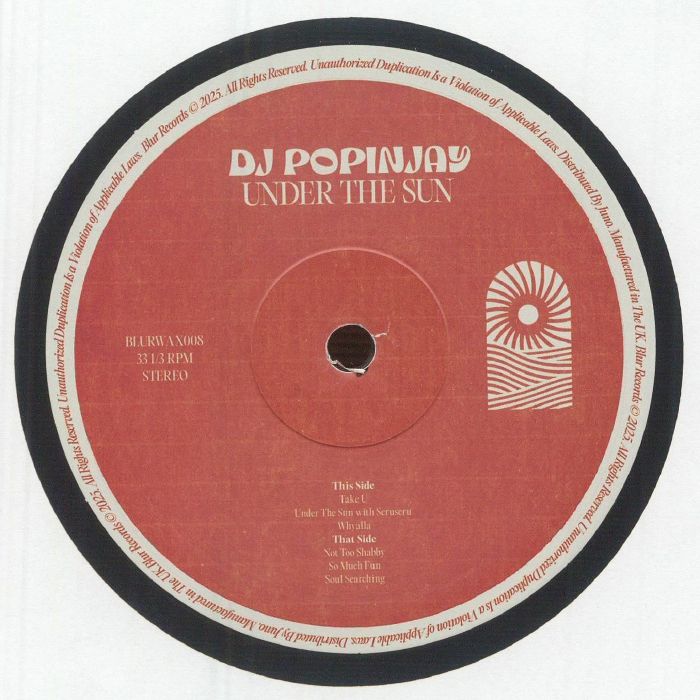 DJ Popinjay aka Scruscru - Under The Sun EP【近日入荷予定】