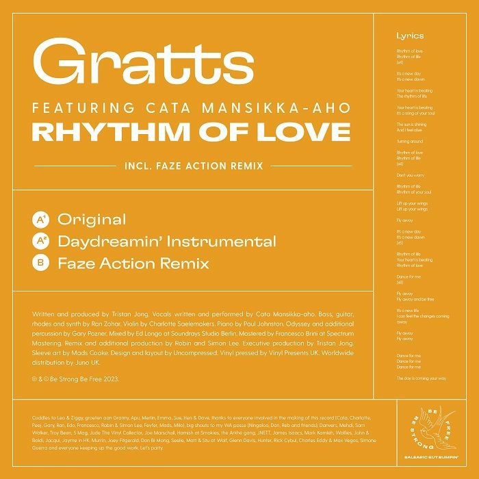 Gratts Feat. Cata Mansikka-aho - Rhythm Of Love (feat Faze Action remix)