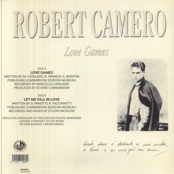 Robert Camero - Love Games / Let Me Fall In Love【近日入荷予定】