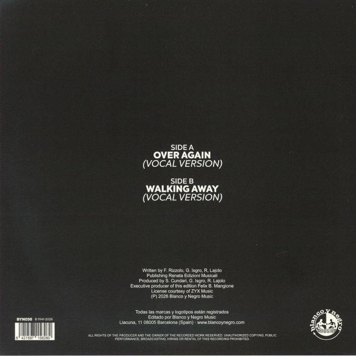 Brian Ice – Over Again / Walking Away【近日入荷予定】