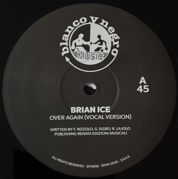 Brian Ice – Over Again / Walking Away【近日入荷予定】
