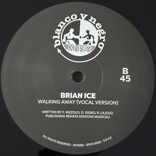 Brian Ice – Over Again / Walking Away【近日入荷予定】