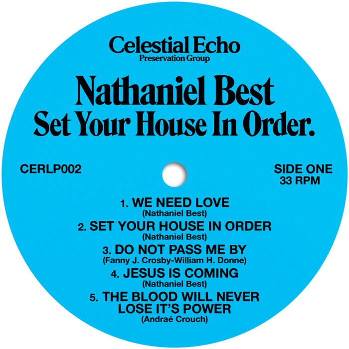 Nathaniel Best – Set Your House In Order.【近日入荷予定】