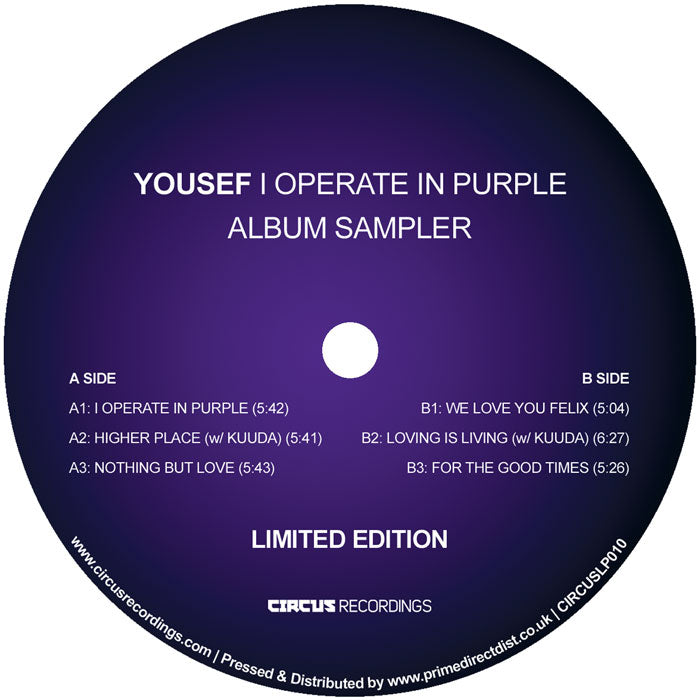 Yousef - I Operate In Purple: Album Sampler