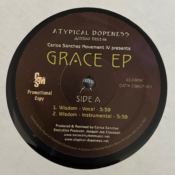 Carlos Sanchez Movement IV – Grace EP