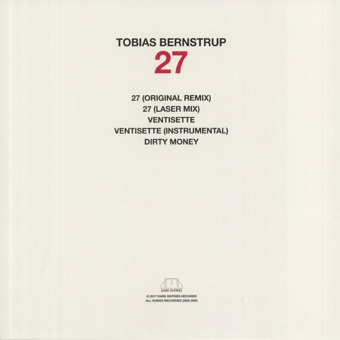 Tobias Bernstrup – 27【近日入荷予定】