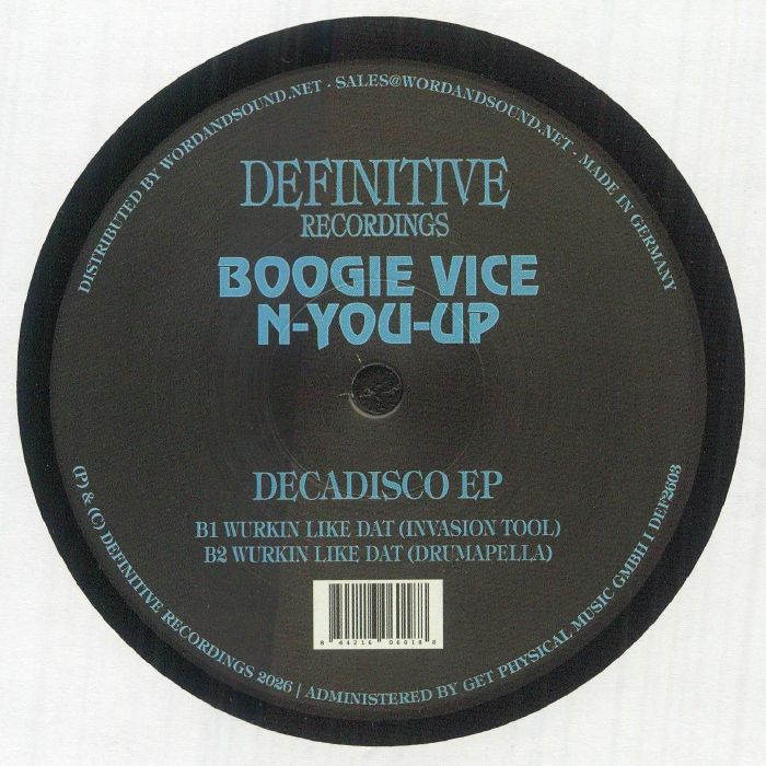 Boogie Vice, N-You-Up – Decadisco EP【近日入荷予定】