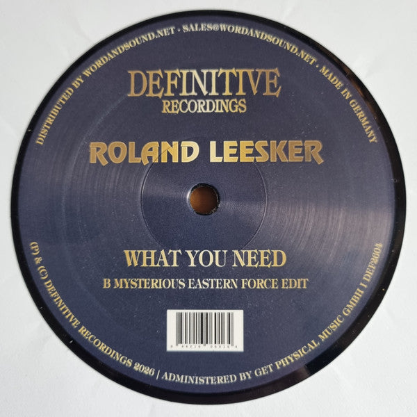 Roland Leesker – What You Need【近日入荷予定】