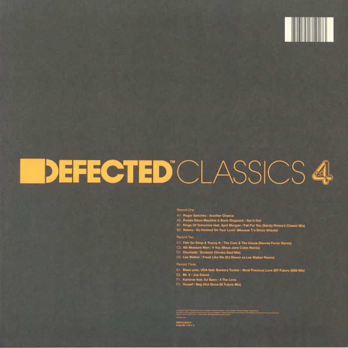 Various - Defected Classics 4【Expected to arrive soon】