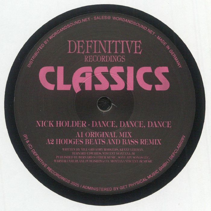 Nick Holder – Dance, Dance, Dance