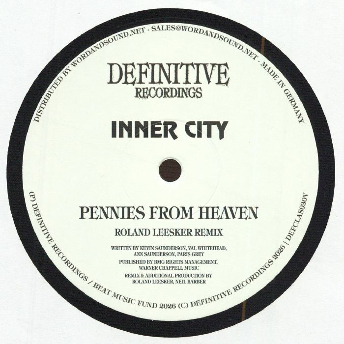 Inner City / Kevin Saunderson - Pennies From Heaven (Roland Leesker Remix)【近日入荷予定】
