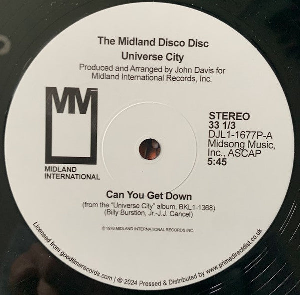 Universe City – Can You Get Down / Serious (RSD LIMITED)