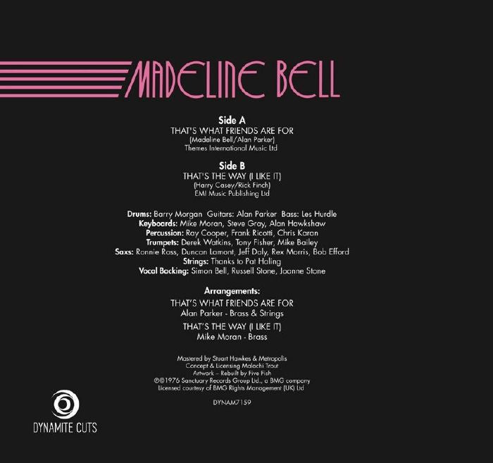 Madeline Bell - Thats What Friends Are for / Thats the way I like it【近日入荷予定】