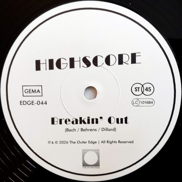 Highscore - Breakin' Out / Girl So Fine【近日入荷予定】