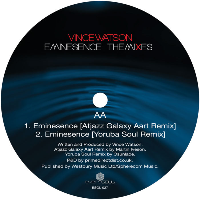 Vince Watson - Eminesence: The Mixes【近日入荷予定】