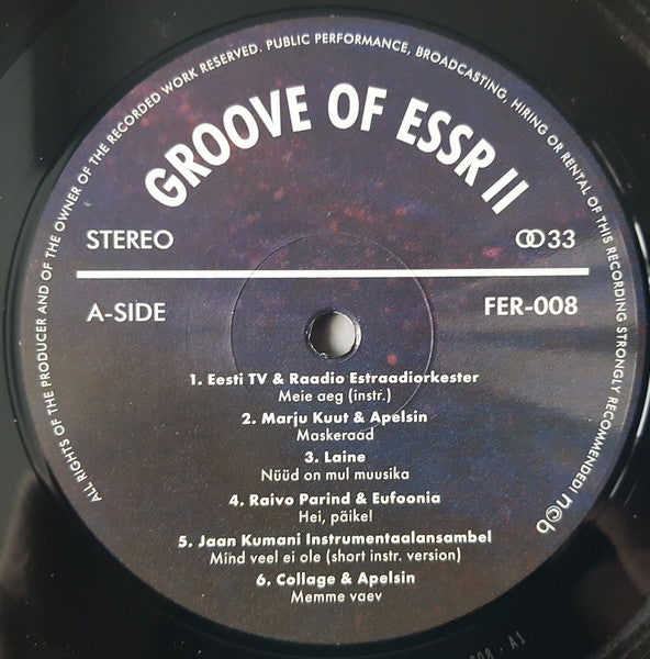Various – Groove Of ESSR II: Funk, Soul, Disco & Jazz From Estonia 1973-1984