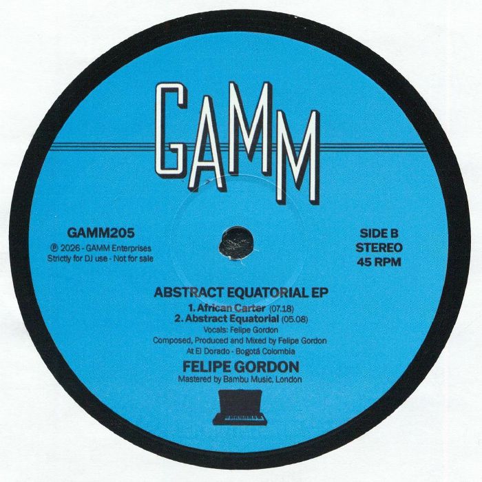 Felipe Gordon – Abstract Equatorial EP【近日入荷予定】