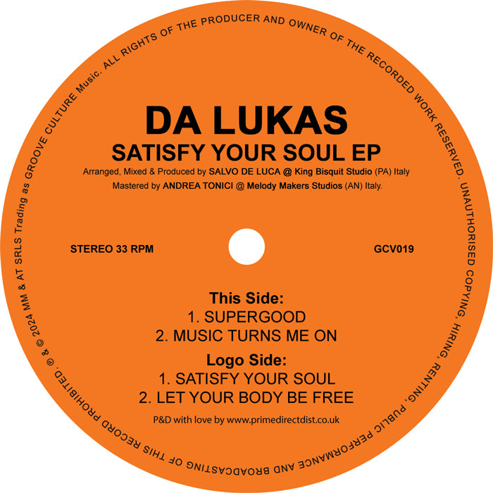 Da Lukas – Satisfy Your Soul EP