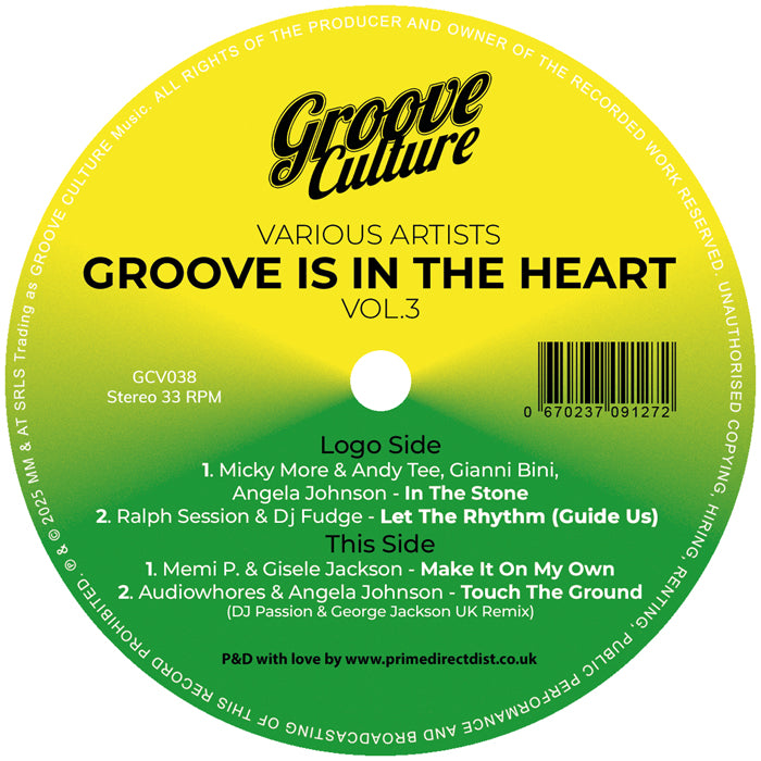 Micky More & Andy Tee / Ralph Session & Dj Fudge / Memi P. & Gisele Jackson / Audiowhores - Groove Is In The Heart Vol.3