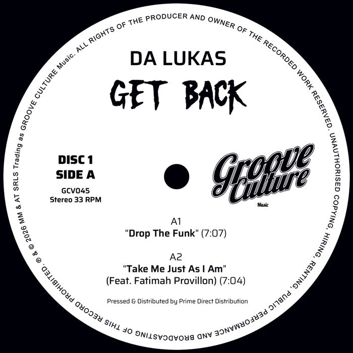 Da Lukas - Get Back【近日入荷予定】