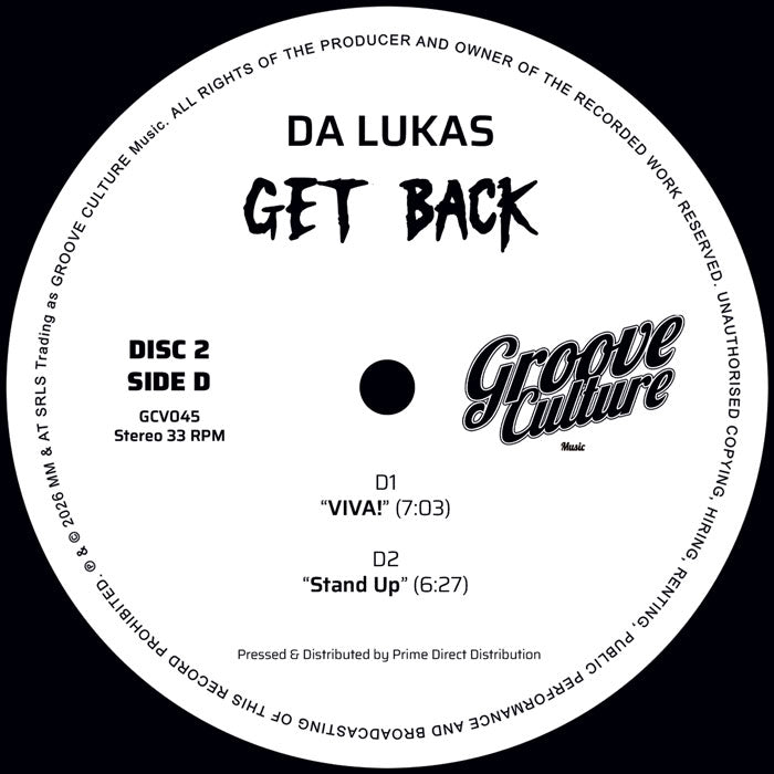Da Lukas - Get Back【近日入荷予定】