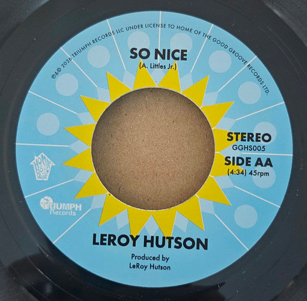 Leroy Hutson – Betting On My Love / So Nice【近日入荷予定】
