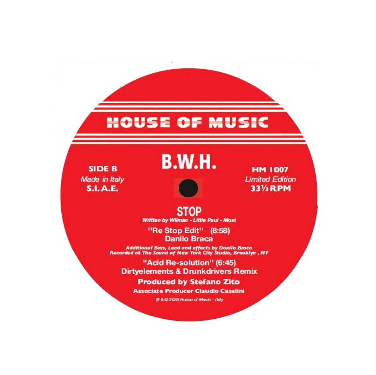B.W.H. - Stop - 4 Remixes