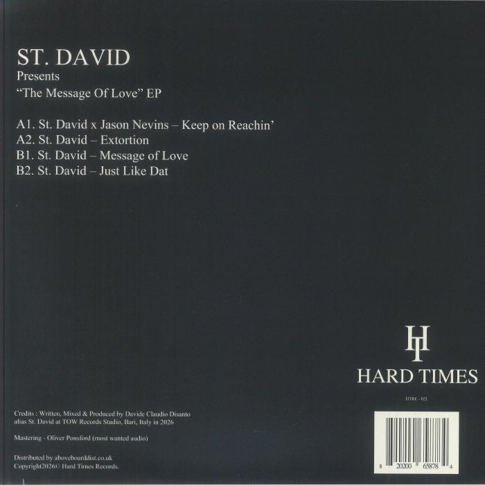 St. David - Message Of Love EP【近日入荷予定】