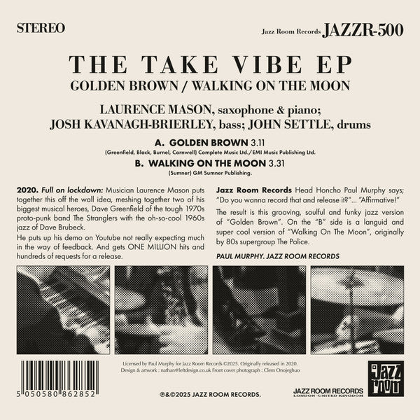 The Take Vibe EP – Golden Brown / Walking On The Moon【近日入荷予定】