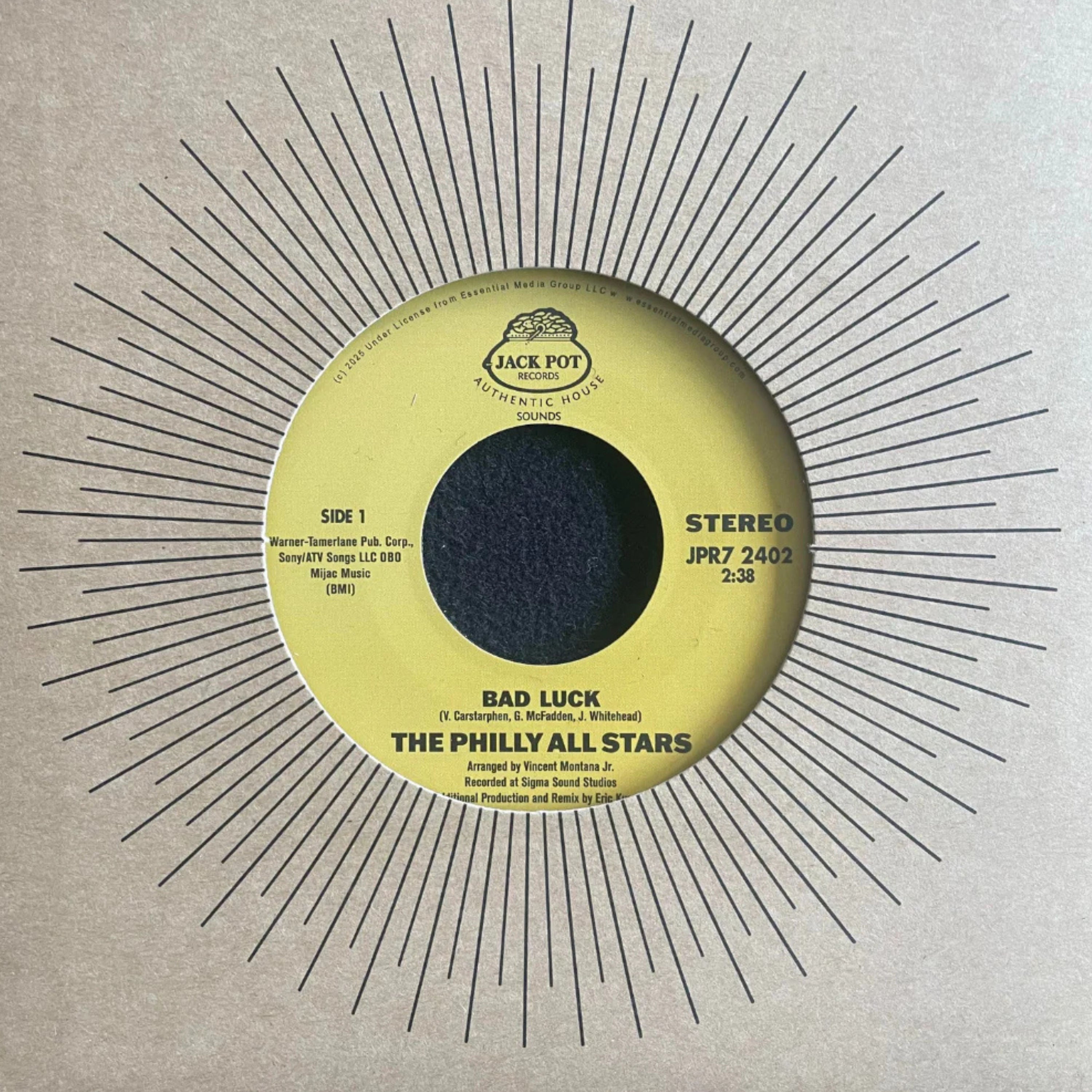 The Philly All Stars – Bad Luck【近日入荷予定】