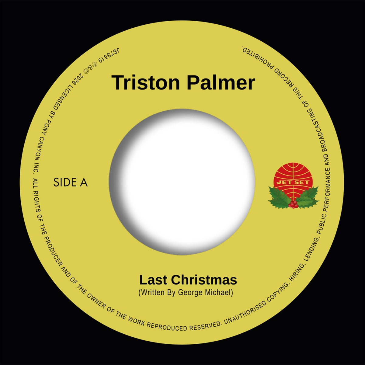 Triston Palmer - Last Christmas / Last Christmas (Dub Vocal)【11月上旬発売予定】