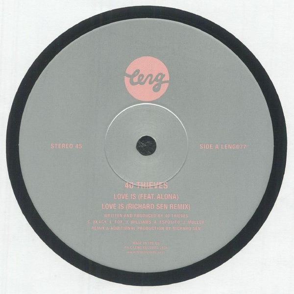 40 Thieves – Love Is / Let Me Show You (feat. Alona)【近日入荷予定】