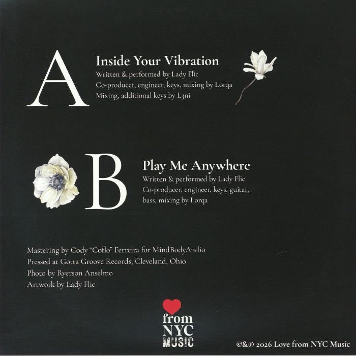 Lady Flic ft. City Hayes - Inside Your Vibration【8/4入荷予定】