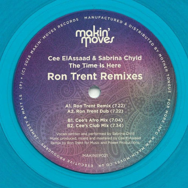 Cee ElAssaad & Sabrina Chyld – The Time Is Here (Ron Trent Remixes)【近日入荷予定】