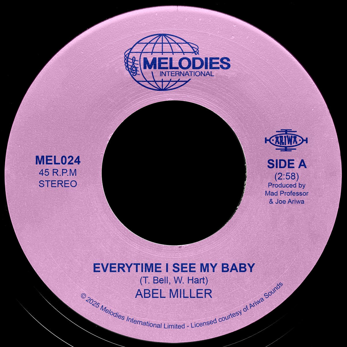 Abel Miller – Everytime I See My Baby【近日入荷予定】