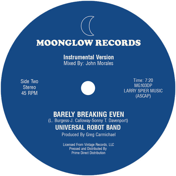 Universal Robot Band - Barely Breaking Even -RSD LIMITED-